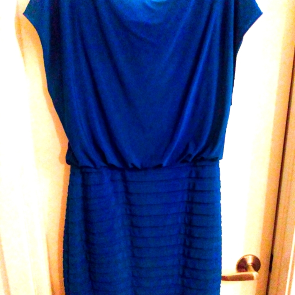 👗Adrianna Papell Blue Polyester Dress👗